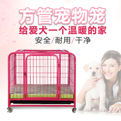 啵拉泰迪狗笼子加粗大中小型犬金毛萨摩耶猫笼子可折叠宠物笼子