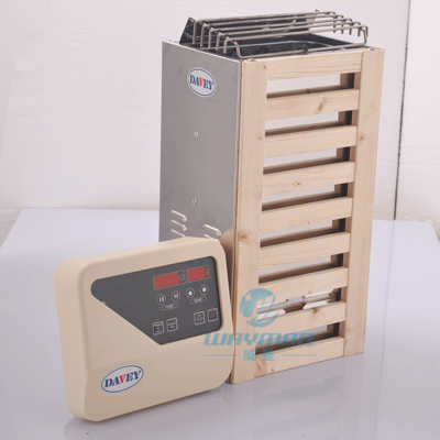 DAVEY 桑拿不锈钢迷你型外控炉　3KW家用桑拿炉　干蒸炉送桑拿石